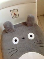 Styl zwierząt Totoro toaleta WC pokrywy WC poduszki do siedzenia ramki WC pokrywa 3 sztuk toaleta 3